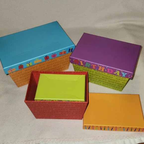 Colorful Nesting Happy Birthday Boxes (5) - Picture 5 of 8